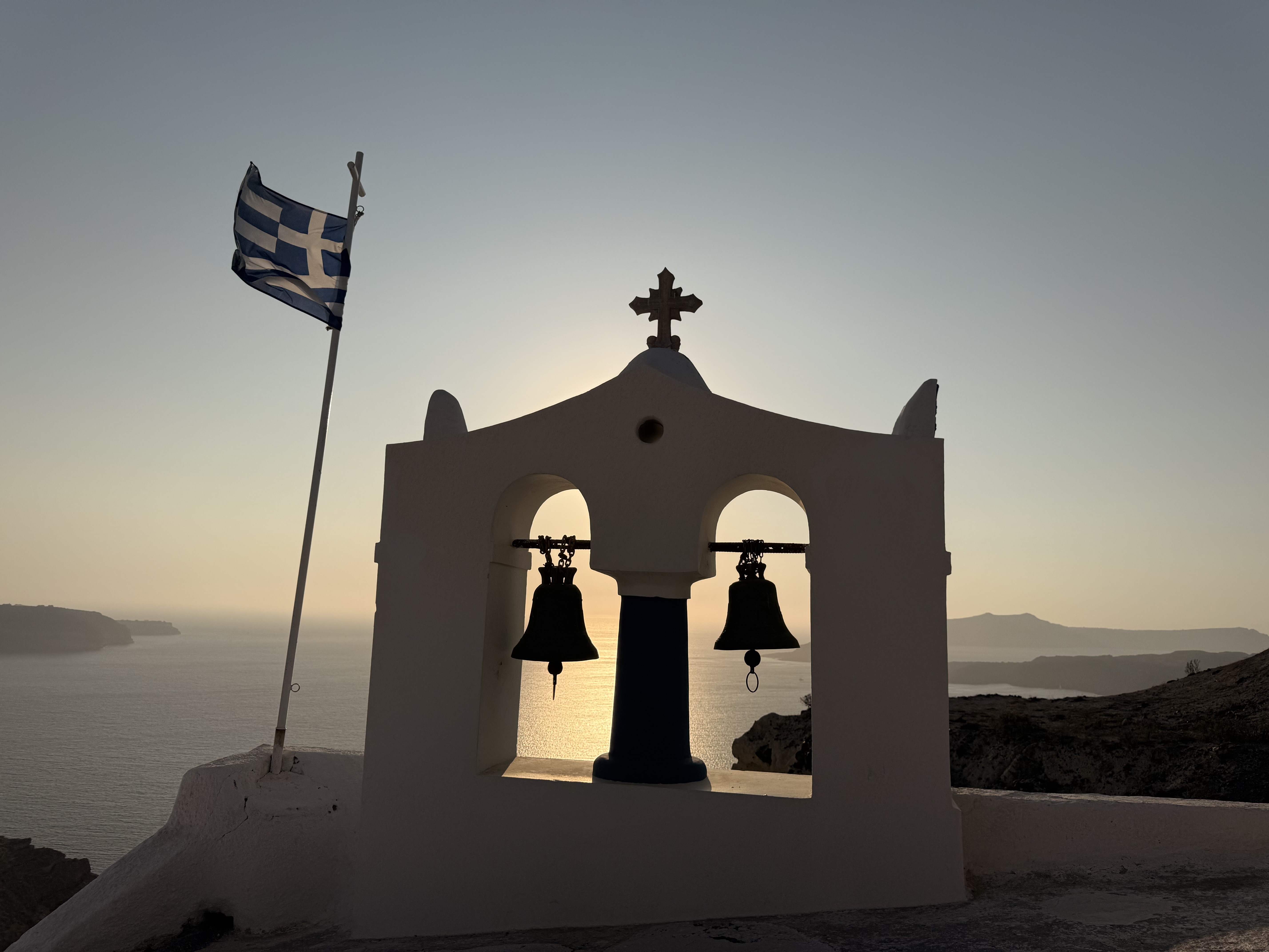 Iglesia en Megalochori, Santorini